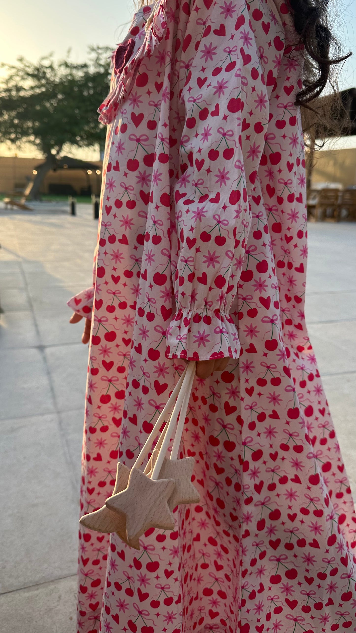 Heart cherry jalabya