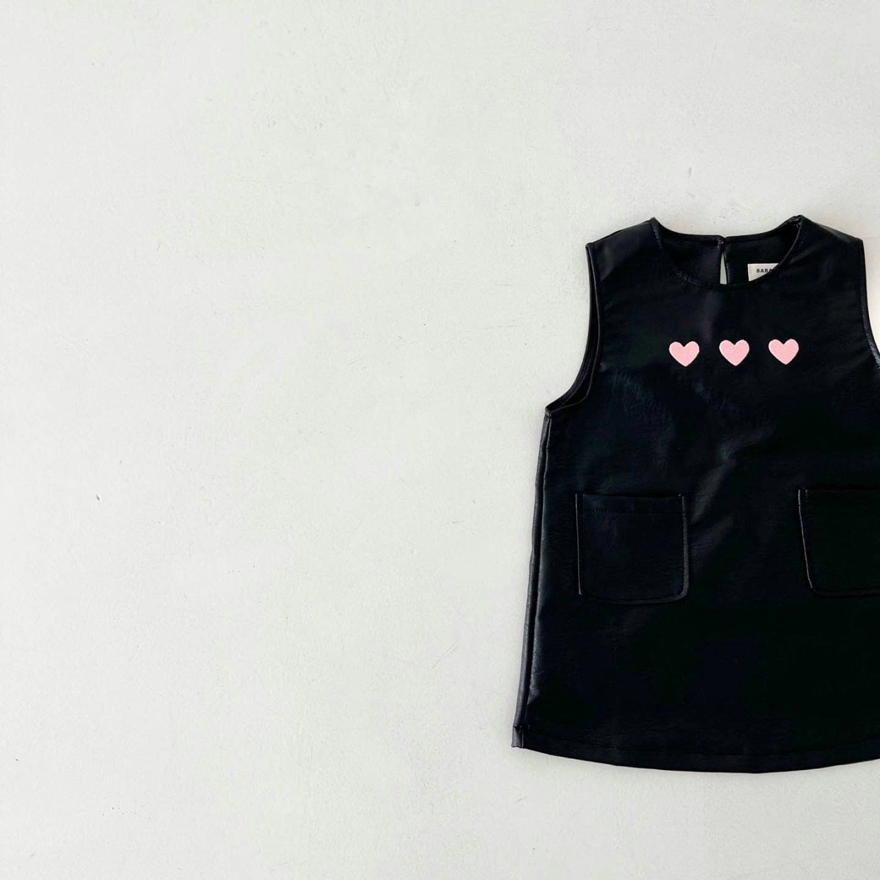 Heart leather dress