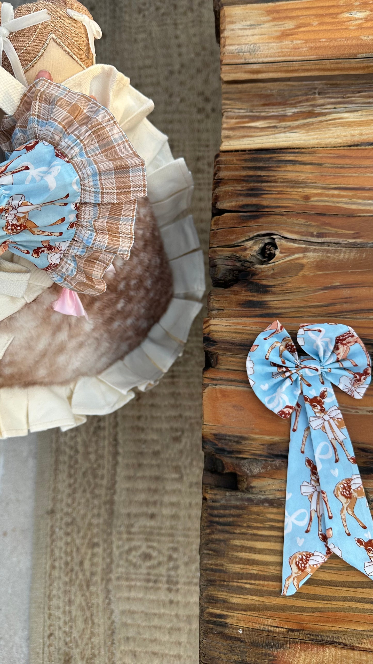 Blue Bambi jalabya with hairpin