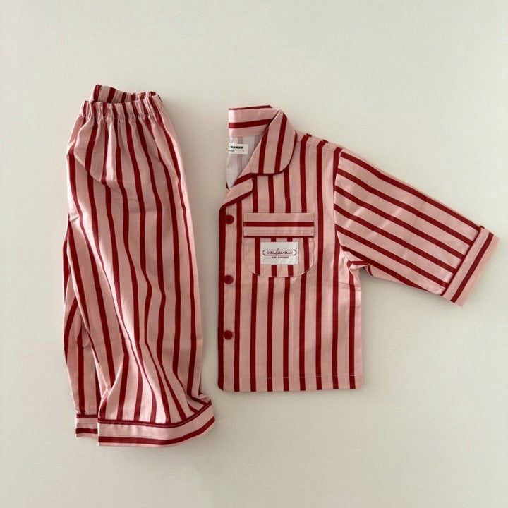 Adult stripe PJs