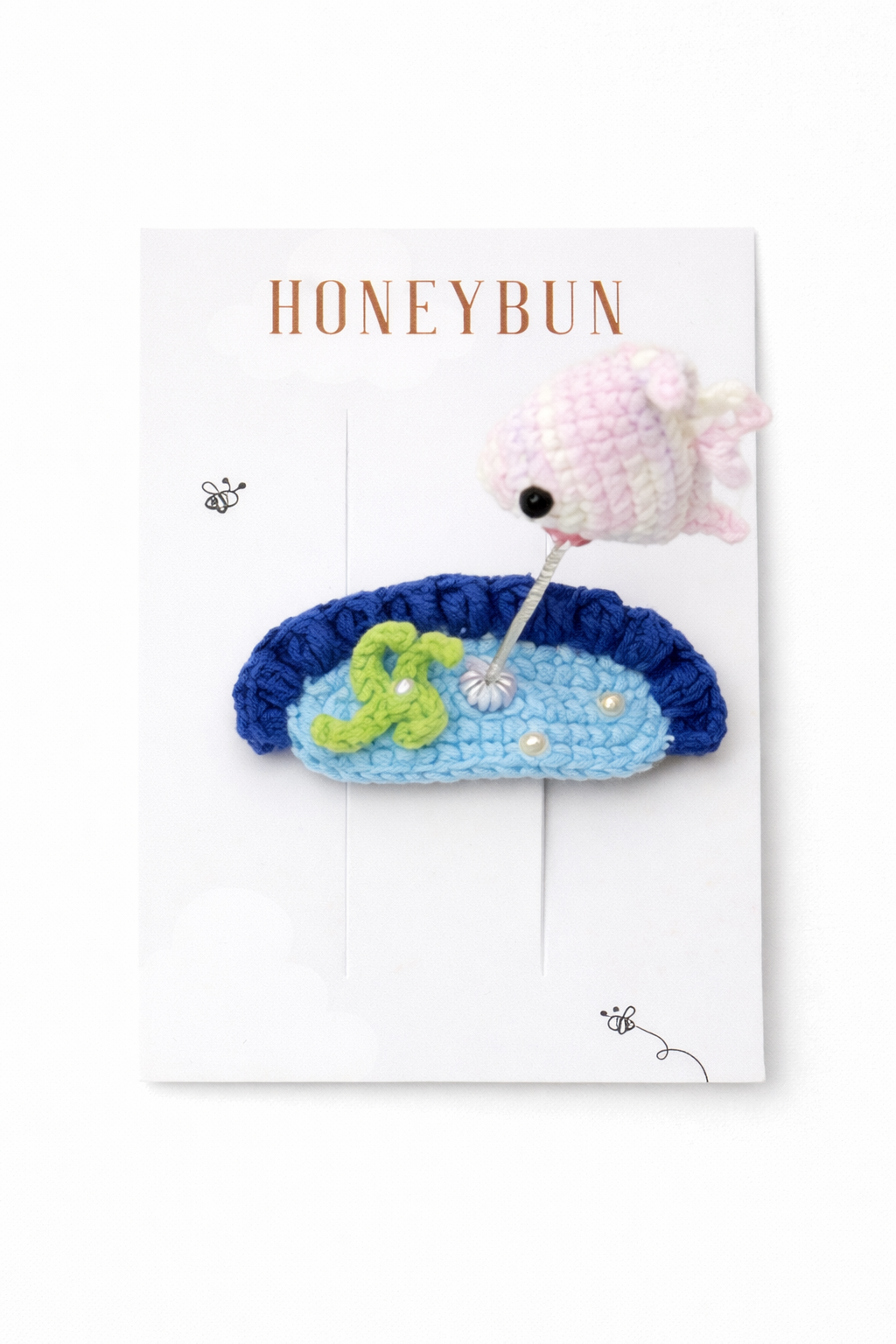 Sea crochet hairpins