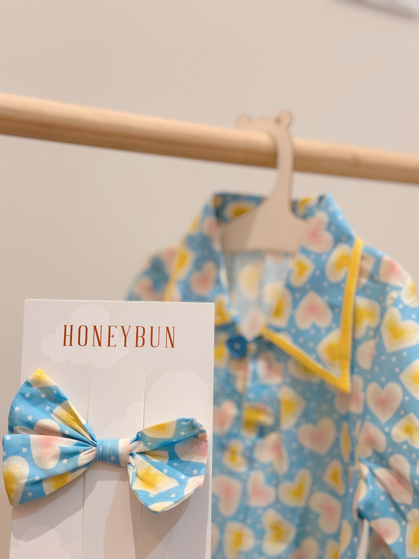 Hearts jalabya with hairclip