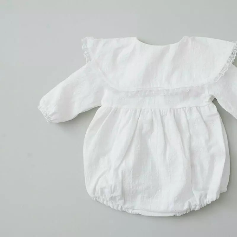 White cherry bodysuit & bonnet