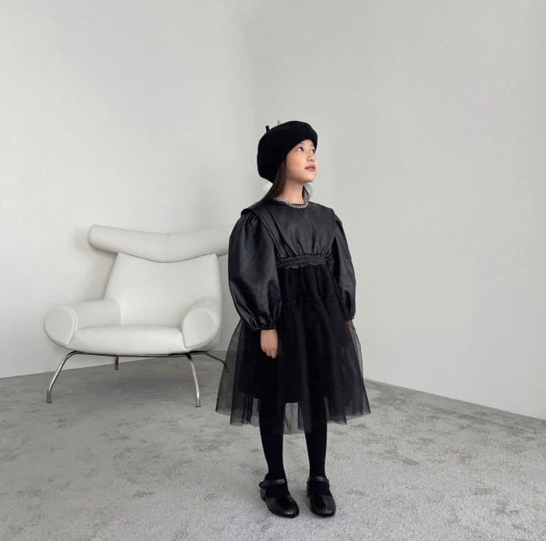 Leather tutu dress