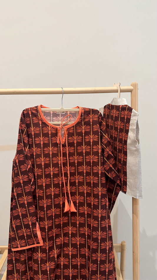 Brown palms adult jalabya