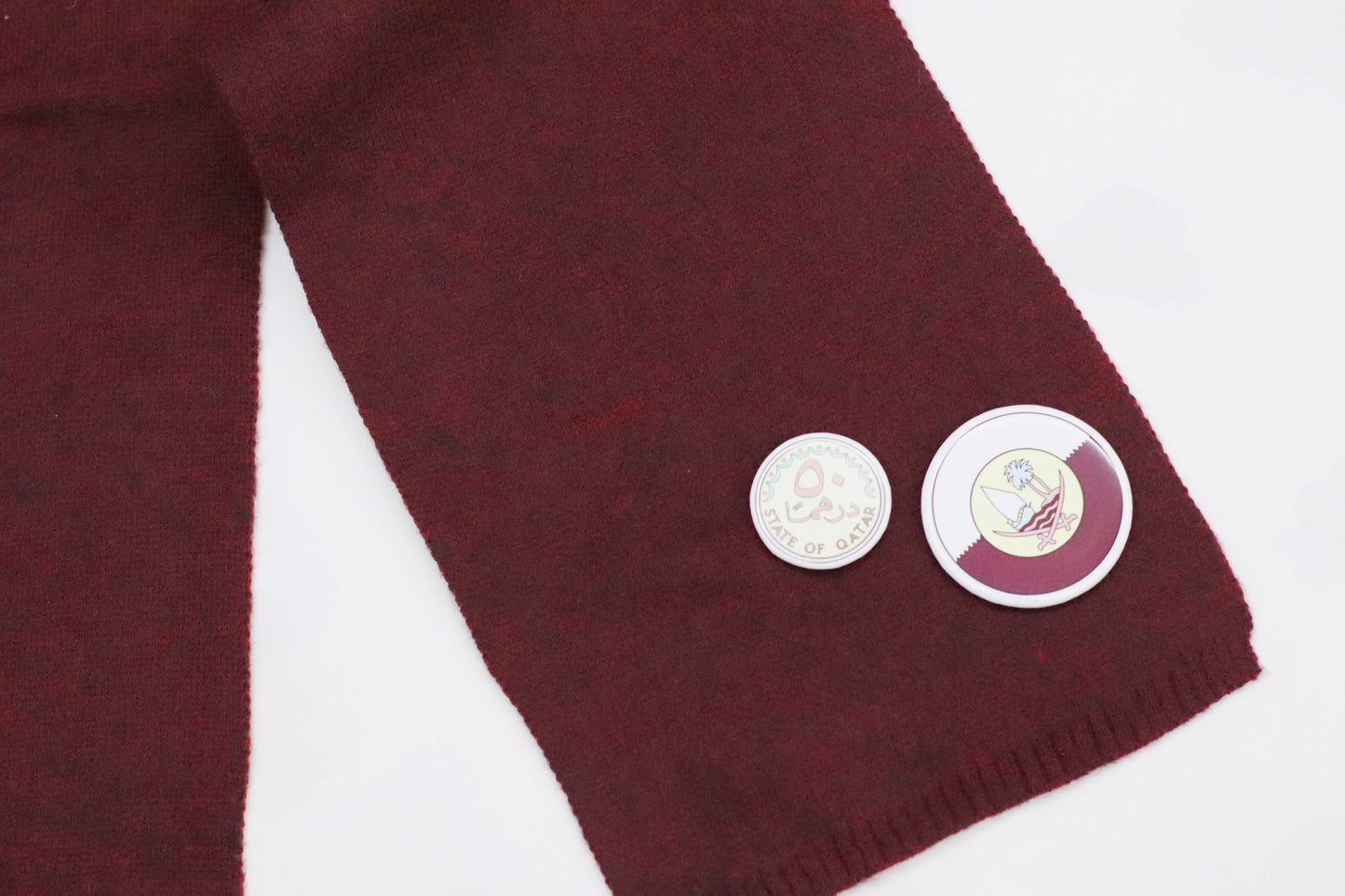 Burgundy scarf (NO PINS)