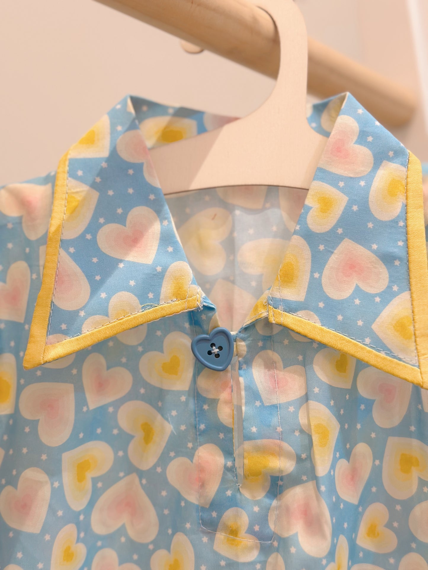 Hearts jalabya with hairclip