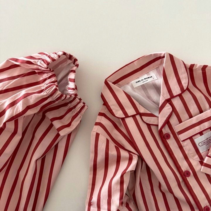 Adult stripe PJs