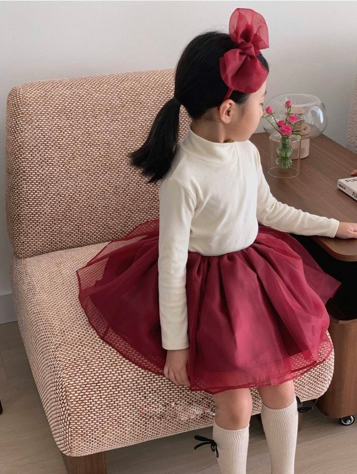 Princess burgundy skirt