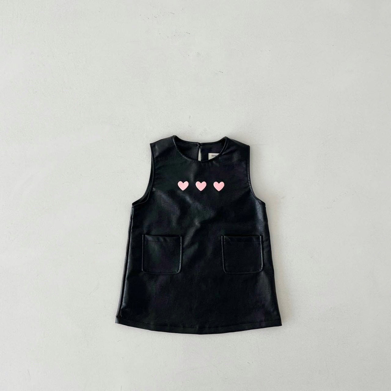 Heart leather dress