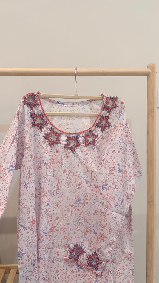 A4 jalabya with twilly