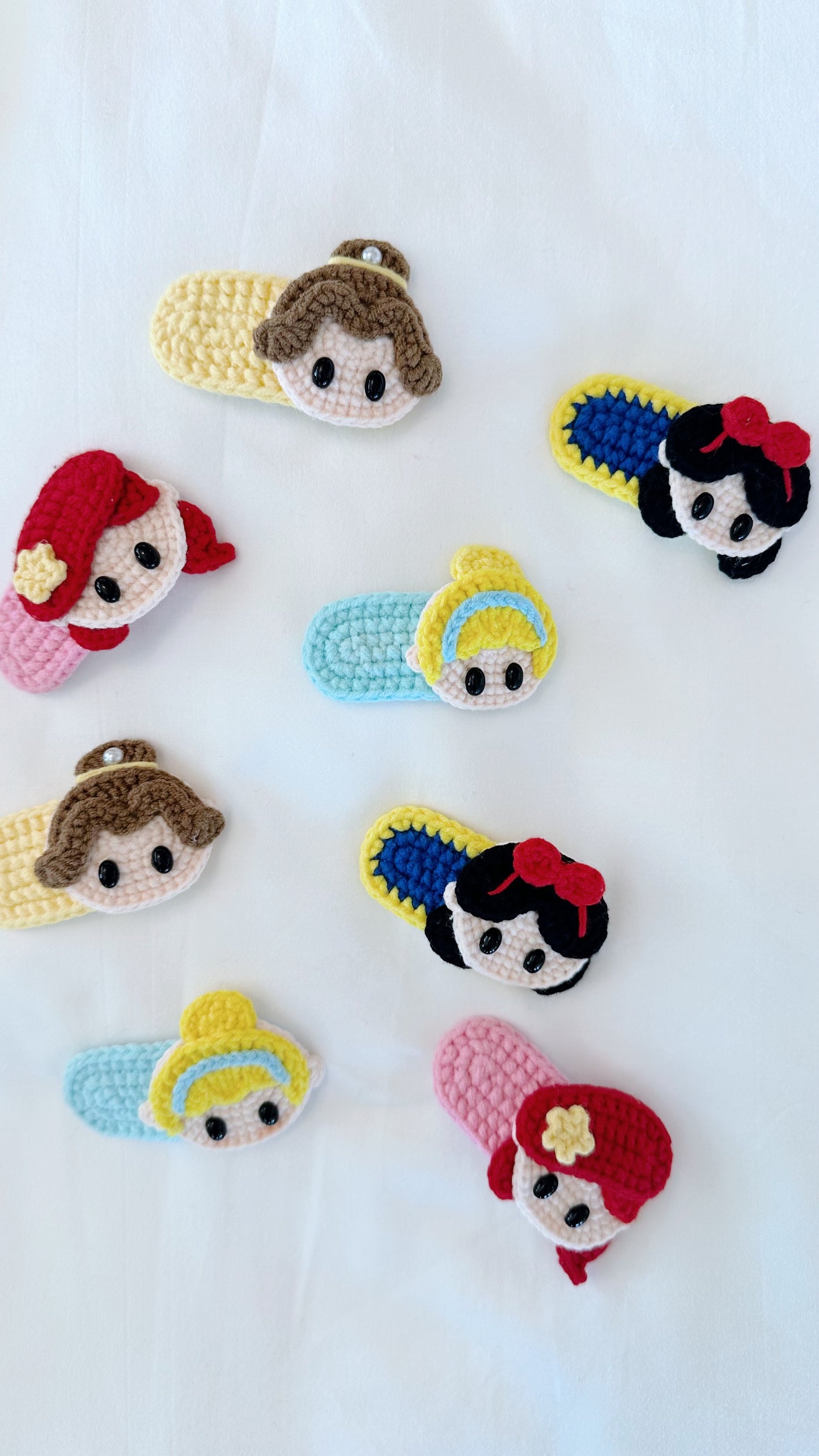 Princess hairclips set