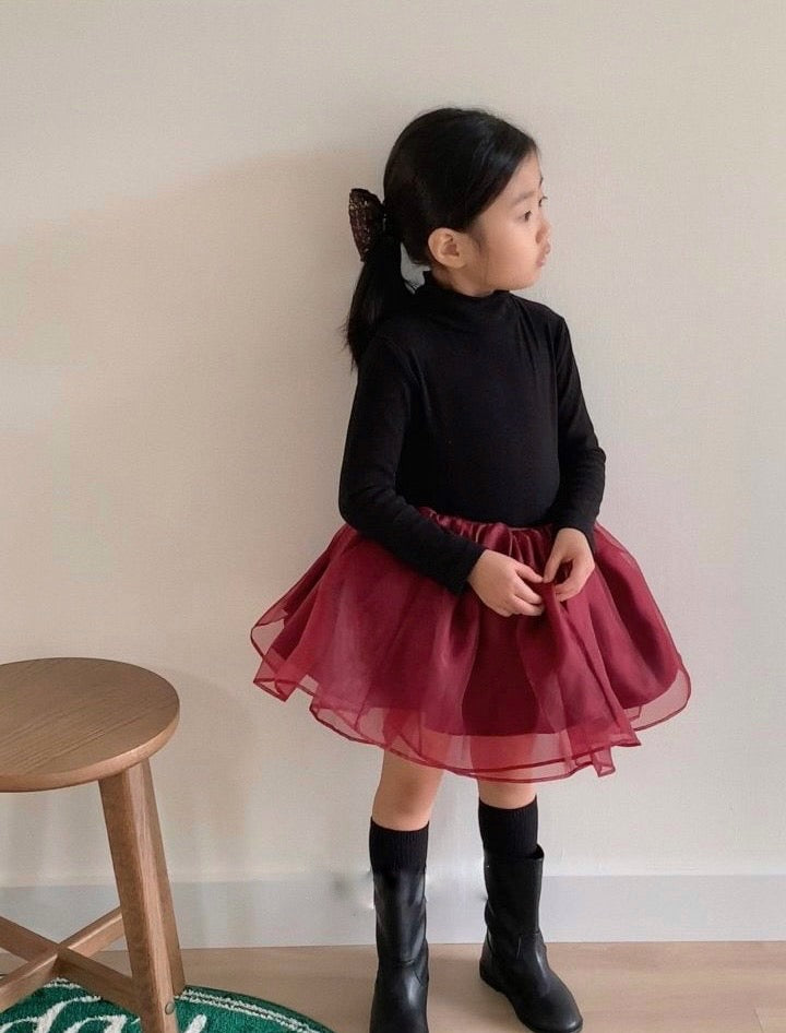 Princess burgundy skirt