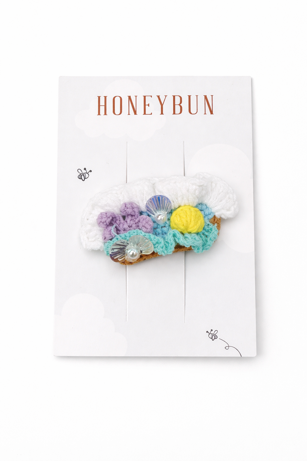 Sea crochet hairpins