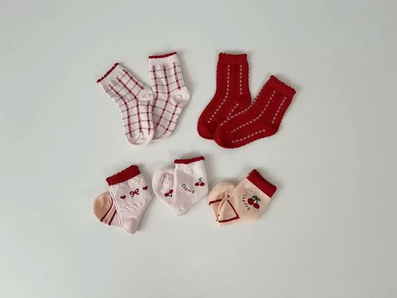 Cherry socks set