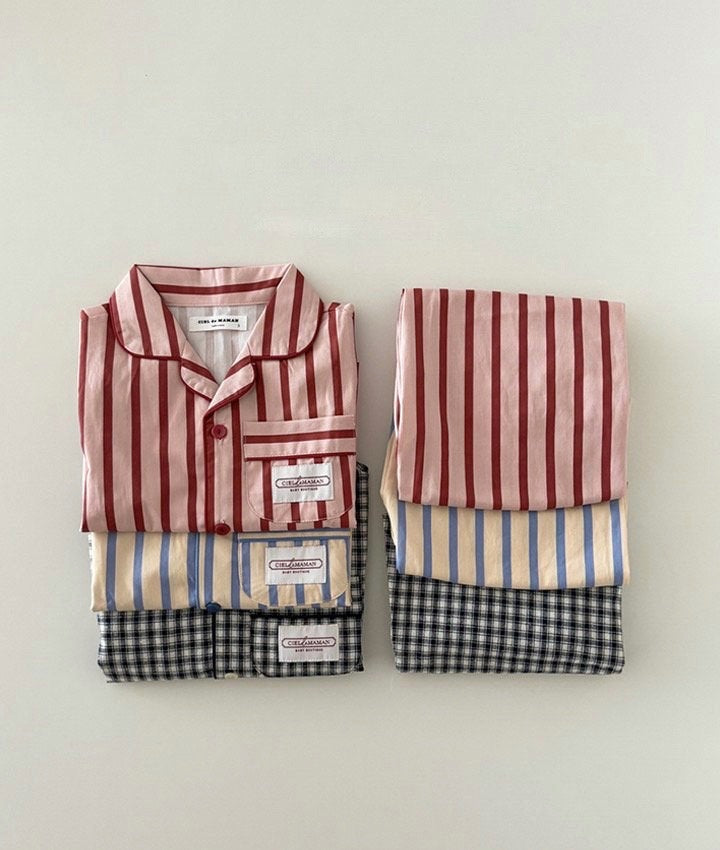 Adult stripe PJs