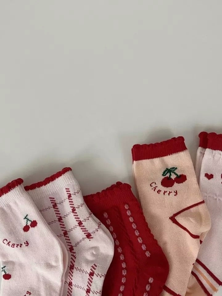 Cherry socks set