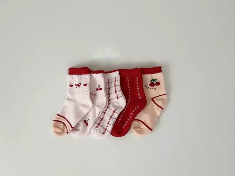 Cherry socks set