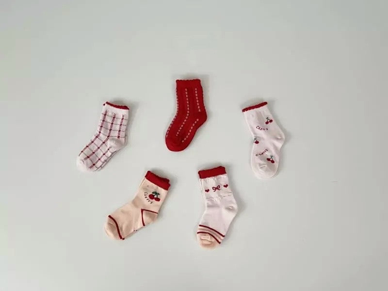 Cherry socks set