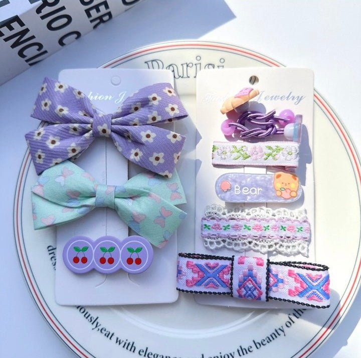 Purple hairpin set