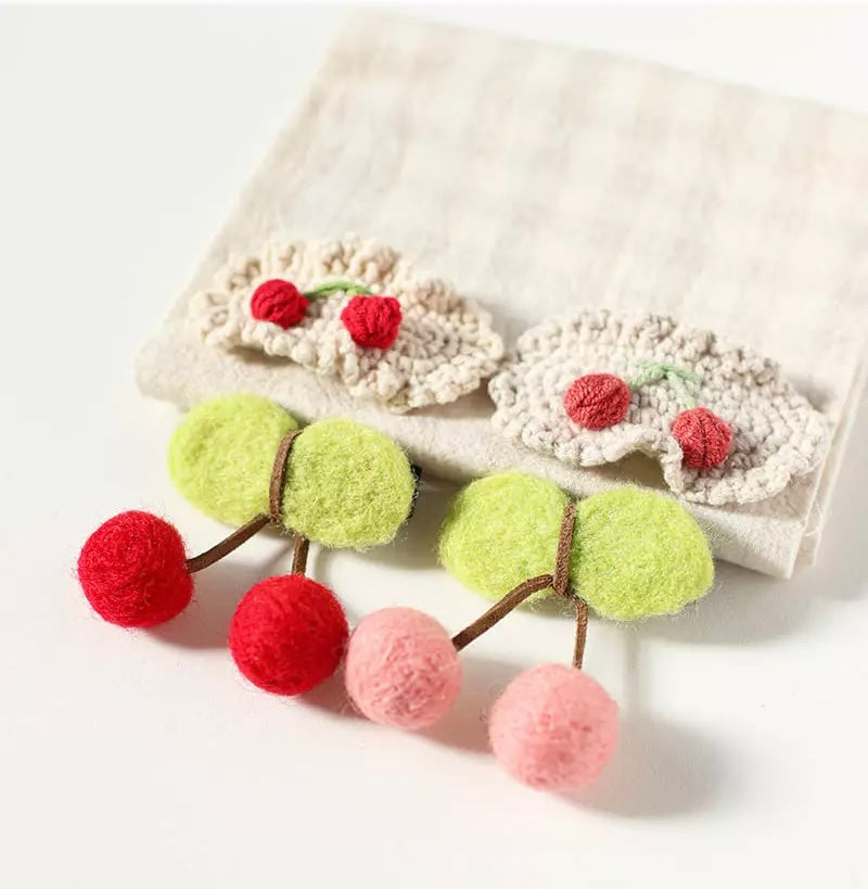 Cherry hairpin set