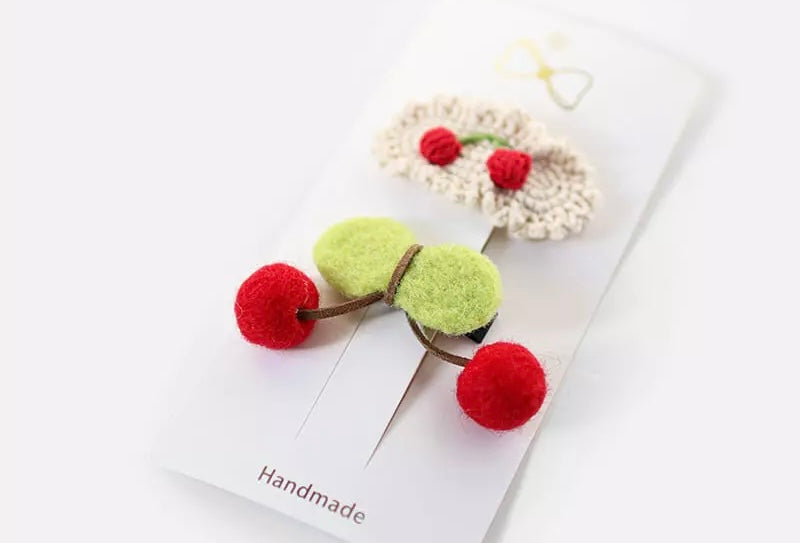 Cherry hairpin set