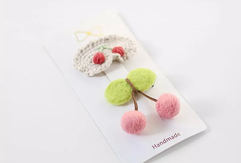 Cherry hairpin set