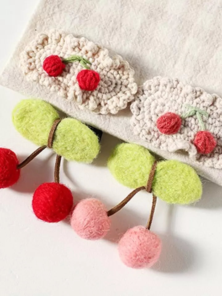 Cherry hairpin set