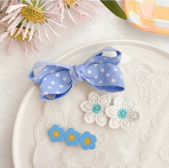 Blue hairpin set