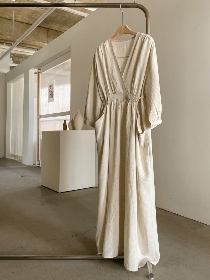 Loose linen dress