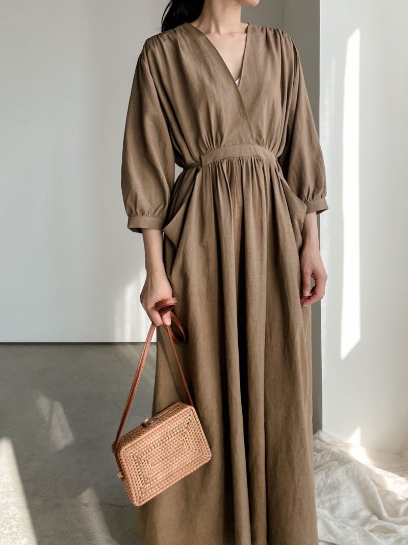 Loose linen dress