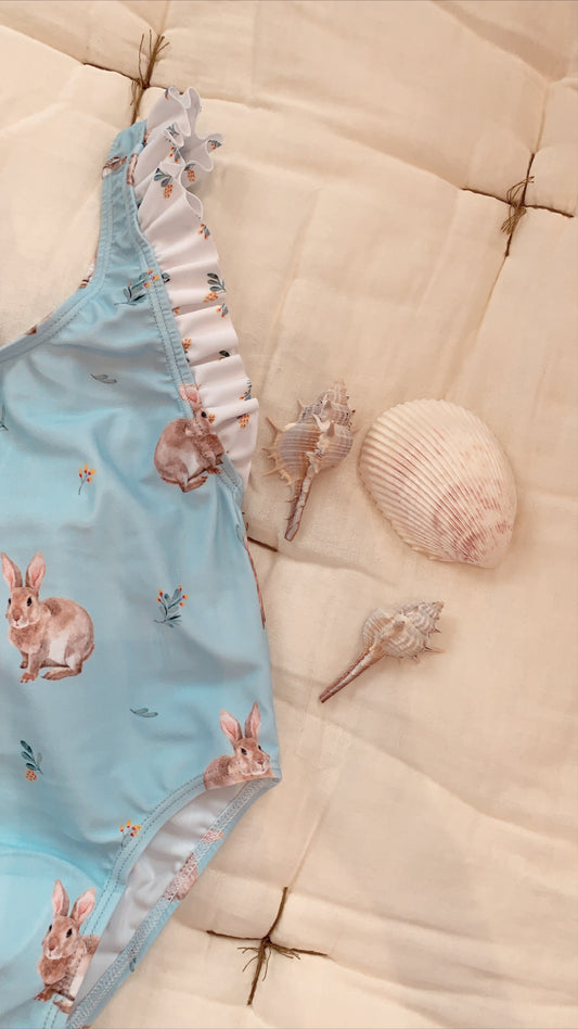 Blue bunny swimsuit