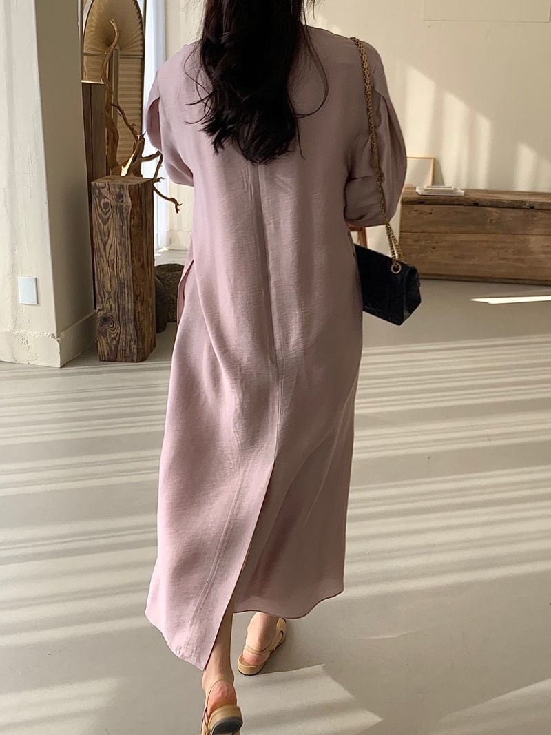 Puff sleeve dress