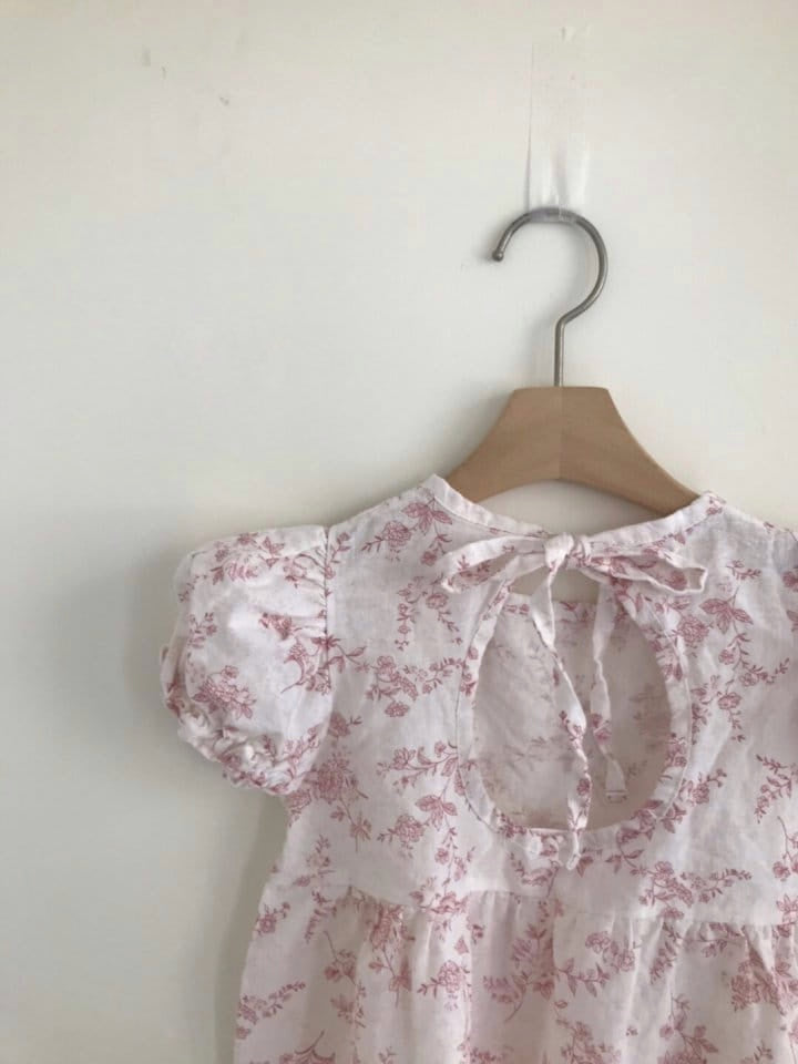 Open back floral dress