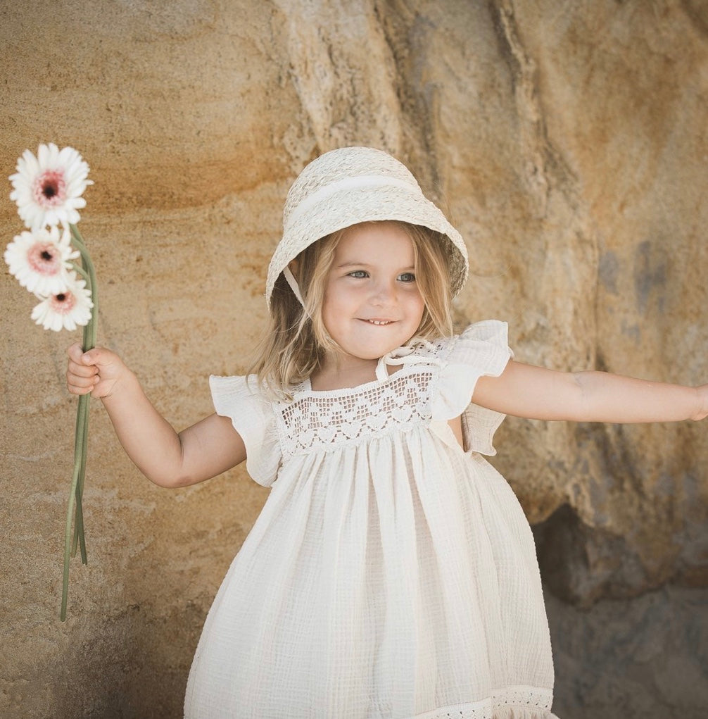 Natural beach dress