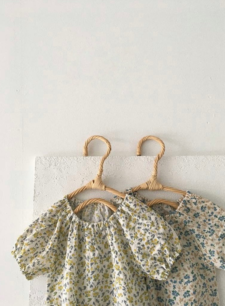 Floral breeze romper & bonnet