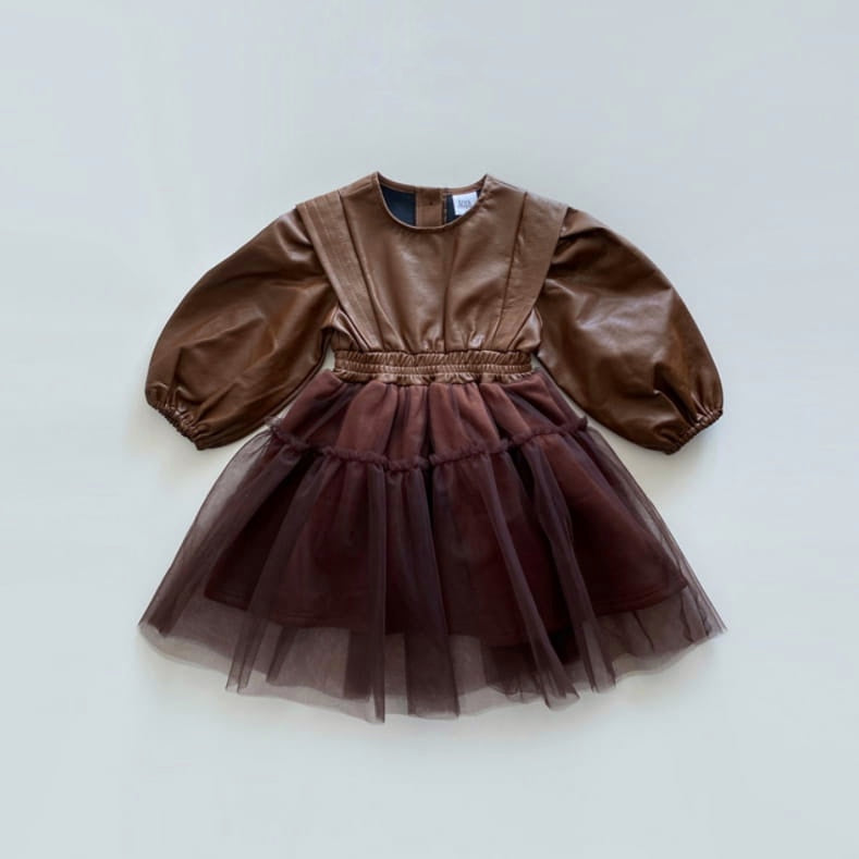 Leather tutu dress