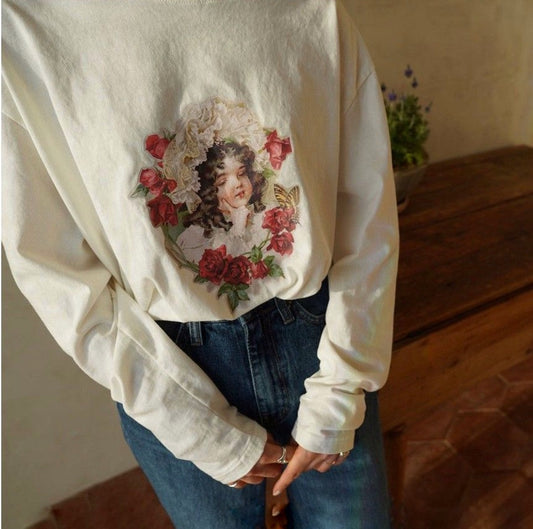 Vintage lady tee