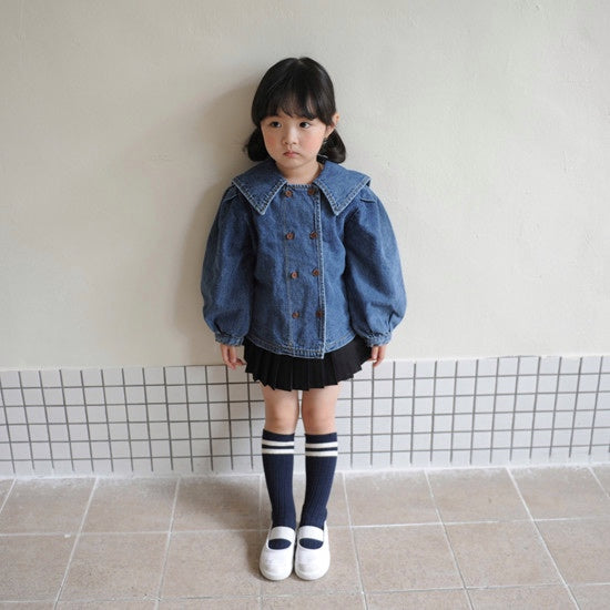 Puff denim jacket