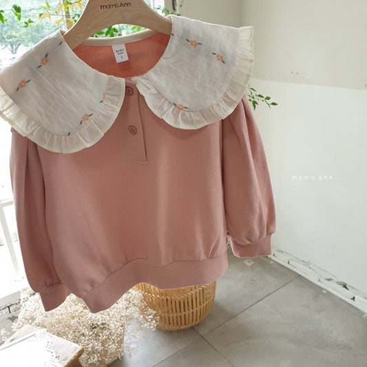 Rose collar jumper