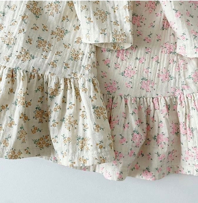 Lace croiffle floral dress