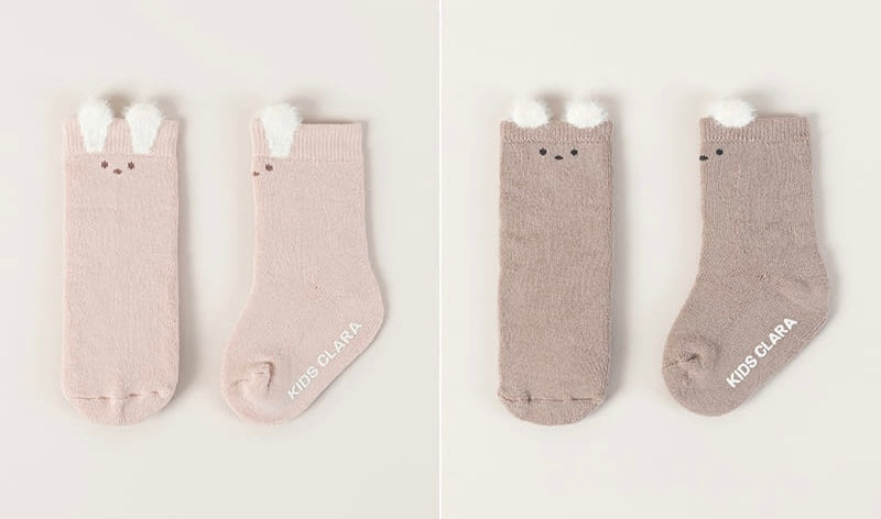 Furry bear socks