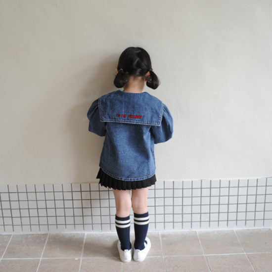 Puff denim jacket