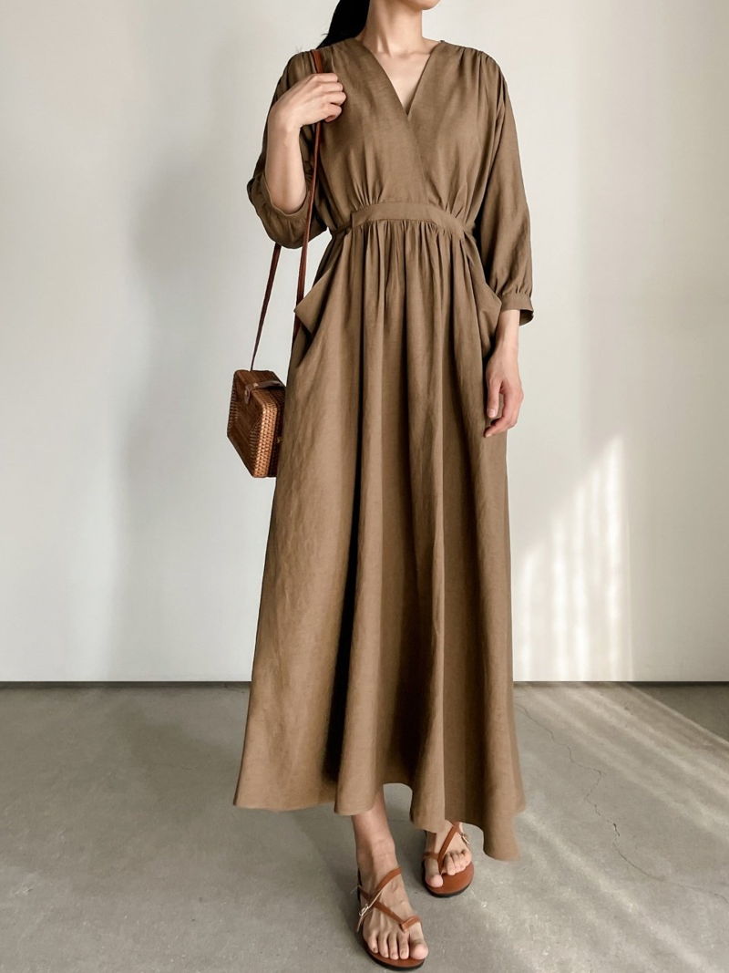 Loose linen dress