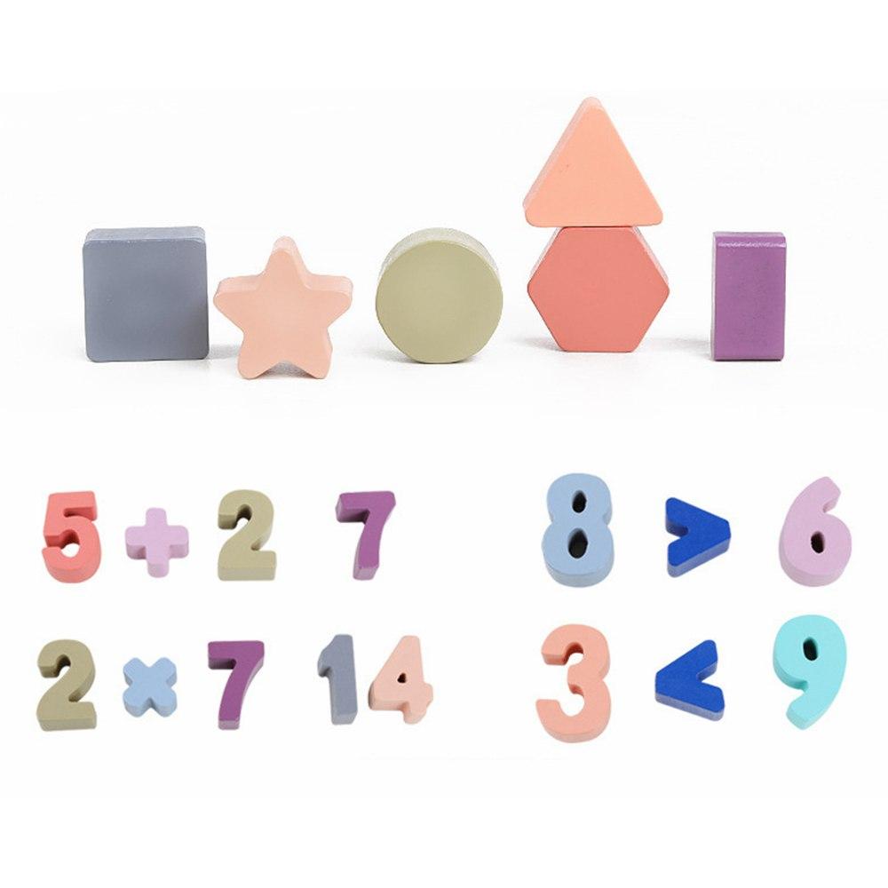 Wooden shapes & numbers puzzle