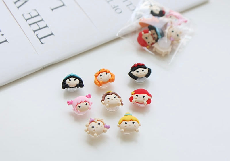 Princess crocs charms set