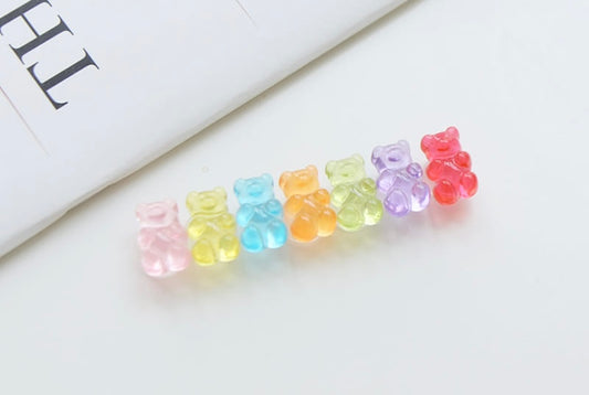 Gummy bear crocs charms set