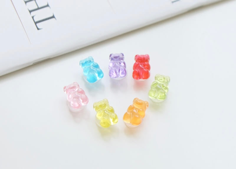 Gummy bear crocs charms set