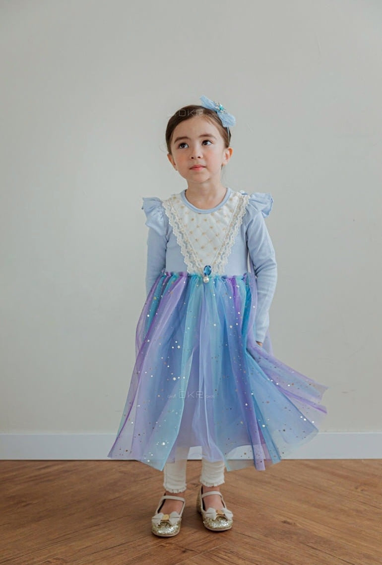 Blue princess dress