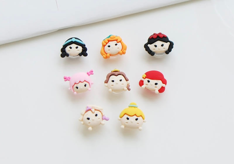 Princess crocs charms set